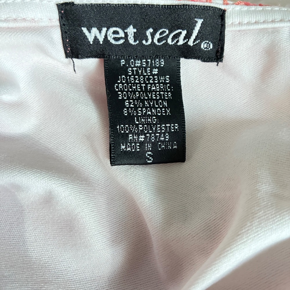 Y2K Wet Seal Lace Dress Small* Coral Pink Fit Flare Coquette Heart Barbie
Skater - Picture 7 of 8